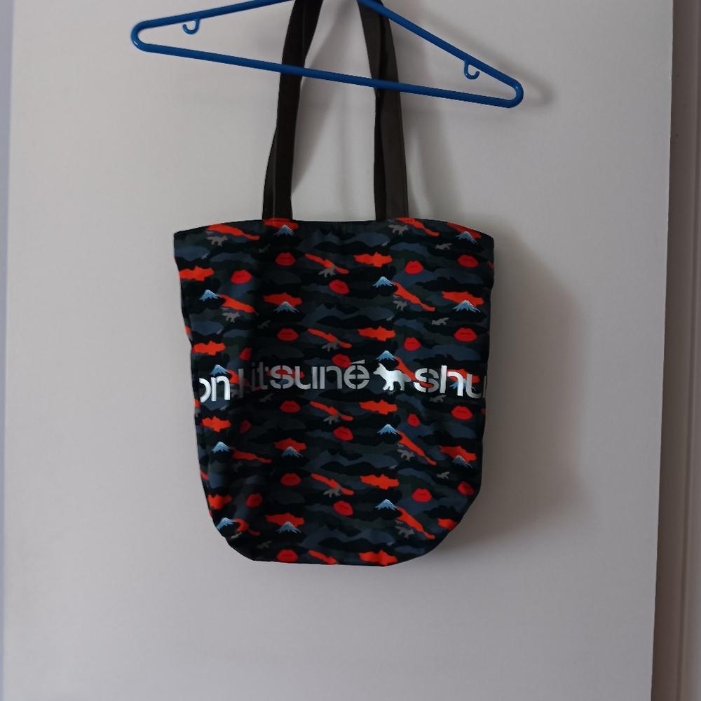 MAISON KITSUNE Shu Uemura Canvas Tote Bag
